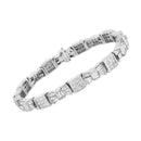 14K Yellow Gold 9.0 Cttw Diamond Alternating Bow and Box Link Bracelet (G-H Color, VS1-VS2 Clarity)- 7"-3