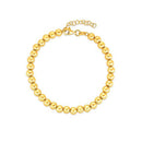 14k Yellow Gold Bead Chain Necklace(5mm)-1