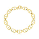 14k Yellow Gold High Polish Mariner Link Bracelet (8.8mm)-1
