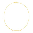 14k Two Tone Gold Love Necklace-1
