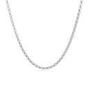 14k White Gold Rolo Chain 1.9mm-2