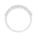 .925 Sterling Silver 1/2 cttw Shared Prong-Set Brilliant Round-Cut Diamond 11 Stone Band Ring (I-J Color, SI2-I1 Clarity) - Size 7-4