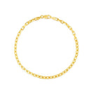 14k Yellow Gold French Cable Chain Bracelet  (2.50 mm)-2