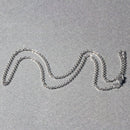 14k White Gold Diamond Cut Cable Link Chain 1.5mm-5