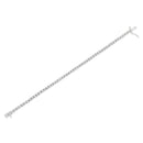 .925 Sterling Silver 1.0 Cttw Miracle-Set Diamond Round Faceted Bezel Tennis Bracelet (I-J Color, I3 Clarity) - 7"-11