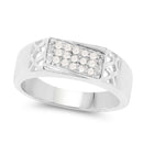 0.23 Carat Genuine White Diamond .925 Sterling Silver Ring-2