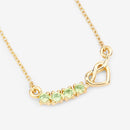 0.28 Carat Genuine Peridot .925 Sterling Silver Necklace-4