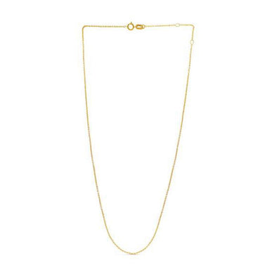 Adjustable Cable Chain in 14k Yellow Gold (0.97 mm) - 0