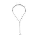 .925 Sterling Silver 1/10 Cttw Diamond X Link Bolo Bracelet (I-J Color, I2-I3 Clarity)-3
