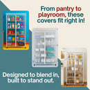 Storage Shelving Unit Cover, fits racks 60" W x 24 D x 72 H All Clear PVC-4