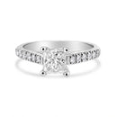 14K White Gold 1 1/5 Cttw 4-Prong Set Princess Diamond Classic Engagement Ring (I1-I2 Color, H-I Clarity) Ring Size 7-7