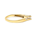 14K Yellow Gold 1/4 Cttw Princess Cut Diamond Engagement Ring-2