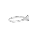 14K White Gold 1.0 Cttw Round Lab Grown Diamond 4 Prong Solitaire Engagement Ring (F-G Color, VS2-SI1 Clarity) - Ring Size 7-7