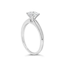 14K White Gold 1.0 Cttw Round Lab Grown Diamond 4 Prong Solitaire Engagement Ring (F-G Color, VS2-SI1 Clarity) - Ring Size 7-9