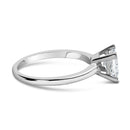 14K White Gold 1.0 Cttw Princess Lab-Grown Diamond Solitaire Engagement  Ring (F-G Color, VS1-VS2 Clarity) - Ring Size 7-2
