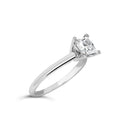 14K White Gold 1.0 Cttw Princess Lab-Grown Diamond Solitaire Engagement  Ring (F-G Color, VS1-VS2 Clarity) - Ring Size 7-3