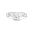 14K White Gold 1.0 Cttw Round Lab Grown Diamond Eagle Claw 4-Prong Set Solitaire Engagement Ring (F-G Color, VS2-SI1 Clarity) - Ring Size 7-6