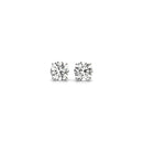 1 cttw Certified IGI Lab Grown Round Diamond Stud Earrings 14k White Gold (G/VS2)-1