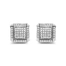 10K White Gold 1.0 Cttw Diamond  Composite with Halo Stud Earrings (H-I Color, I1-I2 Clarity)-1