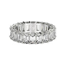 Emerald Cut Lab Grown Diamond Eternity Ring in 14k White Gold (2 cttw FG/VS2)-2