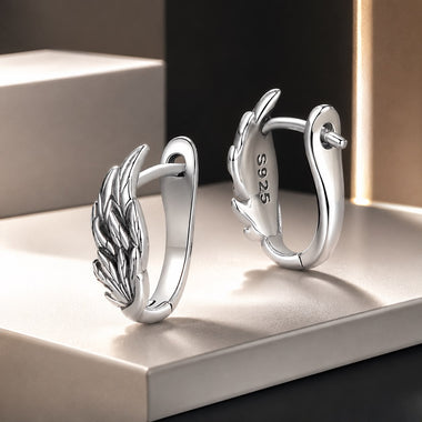 925 Sterling Silver Earrings with Oxidized Finish, 1.3x0.5cm for Women - 0