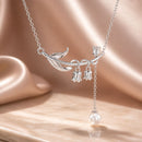 925 Sterling Silver Necklace with Quality Shell Pearl & Platinum Plating, 380mm Length for Women-1