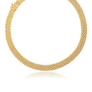 14k Yellow Gold Flexible Panther 9.0mm Line Necklace-3