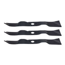 3-Pack 41-Inch Husqvarna Blades For Rider 155, R 15, R 16, R 18 & R 21 Hardened Steel-1