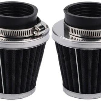 Scooter Moped 44mm Air Filter For 50cc 110cc 125cc 150cc Engine ATV Quad 4 Wheeler Go Kart Buggy Scooter Moped Dirt Bike (2 Pack)