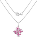 3.72 Carat Genuine Ruby .925 Sterling Silver Pendant-2