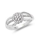 0.25 Carat Genuine White Diamond 14K White Gold Ring (E-F Color, SI Clarity)-1