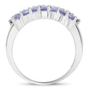 1.54 Carat Genuine Tanzanite .925 Sterling Silver Ring-2