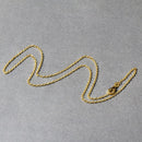 14k Yellow Gold Round Cable Link Chain 1.5mm-5