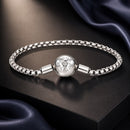 925 Sterling Silver Bracelet 19cm with CZ Stones for Women-1