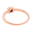 14K Rose Gold Plated .925 Sterling Silver 1/20 cttw Miracle Set Diamond Promise Ring (J-K Color, I1-I2 Clarity) - Size 6-5