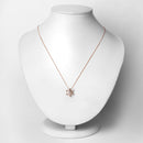 0.99 Carat Genuine Morganite 10K Rose Gold Pendant-2