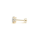 2 cttw Certified IGI Lab Grown Round Diamond Stud Earrings 14k Yellow Gold (G/VS2)-2