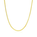 14k Yellow Gold Forsantina Lite Cable Link Chain 1.9mm-2