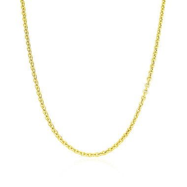 14k Yellow Gold Forsantina Lite Cable Link Chain 1.9mm - 0
