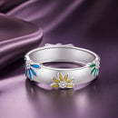 925 Sterling Silver Enamel Ring Size 6.0 for Women-2