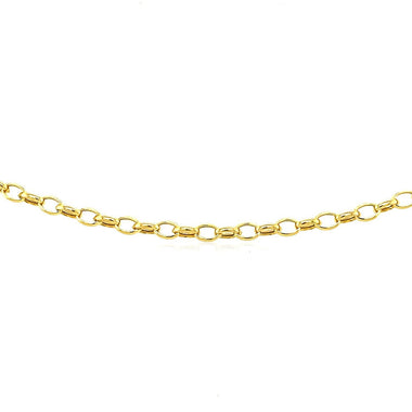 3.2mm 14k Yellow Gold Oval Rolo Chain - 0