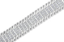 14K White Gold 5.0 Cttw Round Brilliant Cut Diamond 7" S Wave Serpentine Tennis Bracelet (H-I Color, I1-I2 Clarity)-3