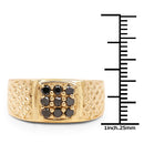 0.40 Carat Genuine Black Diamond .925 Sterling Silver Ring-3