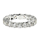 Round Cut Lab Grown Diamond Eternity Ring in 14k White Gold (2 cttw FG/VS2)-2