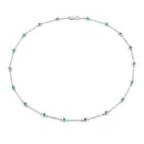 1.80 Carat Genuine Emerald .925 Sterling Silver Necklace-1