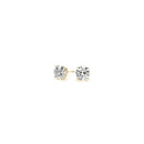 1/2 cttw Lab Grown Round Diamond Stud Earrings 14k Yellow Gold (G/VS2)-3