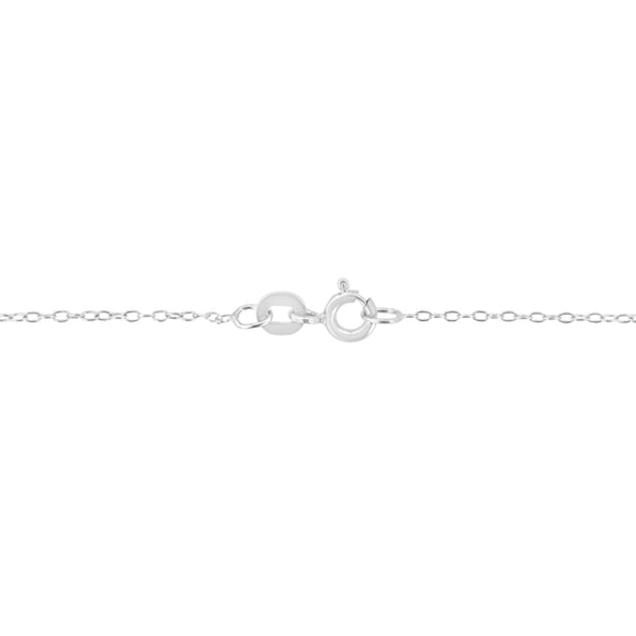 14K White Gold 1/2 Cttw Lab Grown Diamond Modern Bezel-Set Solitaire 16"-18" Pendant Necklace (F-G Color, VS2-SI1 Clarity)