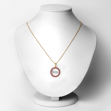 0.64 Carat Genuine Ruby .925 Sterling Silver Pendant - 0
