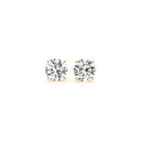 1 1/2 cttw Certified IGI Lab Grown Round Diamond Stud Earrings 14k Yellow Gold (G/VS2)-1