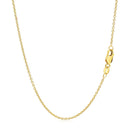 14k Yellow Gold Round Cable Link Chain 1.3mm-3